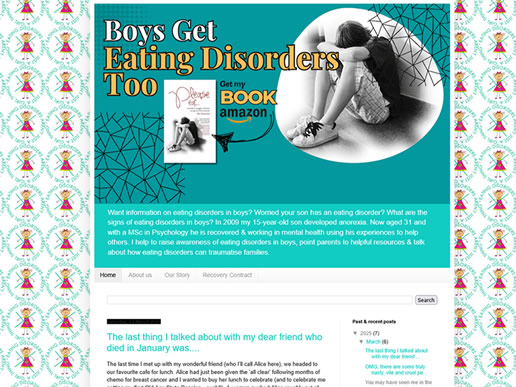 Anorexia boy recovery blog